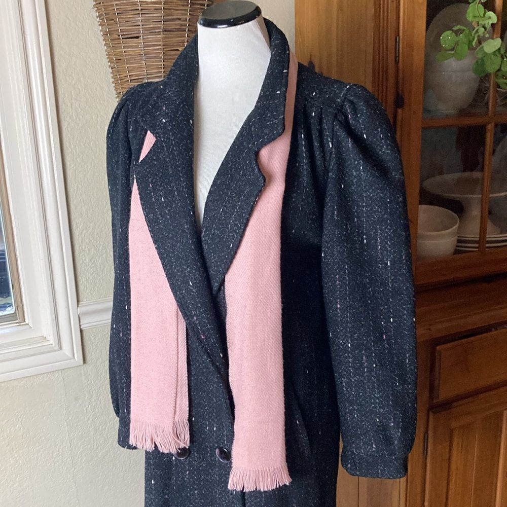 Vintage NYC New York Girl Fully Lined Wool Blend Longline Coat Size 10
